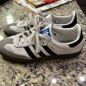 Adidas Samba White Black Gray Sneakers
